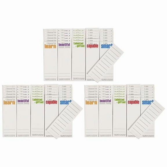 Inspired Minds Page Keepers Bookmarks, Self-Esteem Booster Set, 30 Per Set, 3 Sets