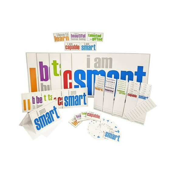 Inspired Minds Self-Esteem Ultra Booster Set, Posters, Magnets, Notes, Page Keepers, Note Cards, 150 Pieces
