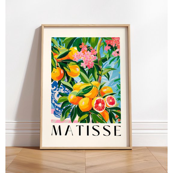 Inspired Orange Tree Spanish Accent Wall Decor Unframed Paper Print