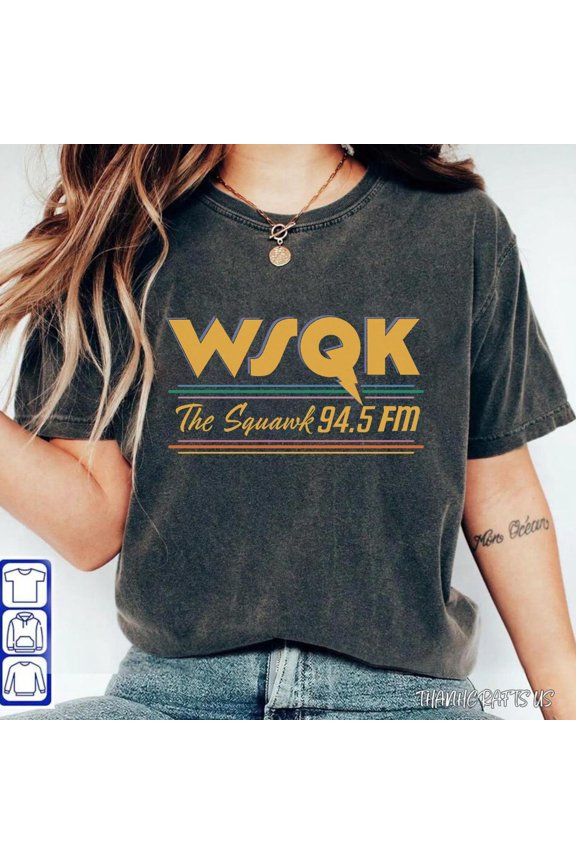 Inspired Retro 80s Radio Station Comfort Colors Tee for Vintage Style