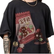 Inspired Soot Sprites T-shirt, Graphic Anime Tee, Snack Japanese Shirt