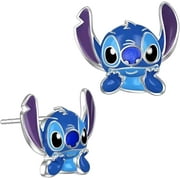 CHENKSHUE Inspired Stitch Earrings, Hypoallergenic Earrings Stitch Stuff Jewelry Daughter Granddaughter Niece Birthday Stitch Gifts