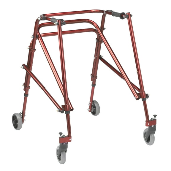 Inspired by Drive Nimbo 2G Lightweight Posterior Walker, Large, Castle Red