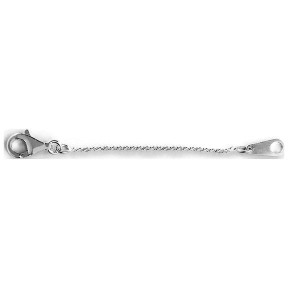 Inspired by You 2" Cable Chain Necklace Extender with Lobster Clasp in Rhodium Plated Sterling Silver for Women
