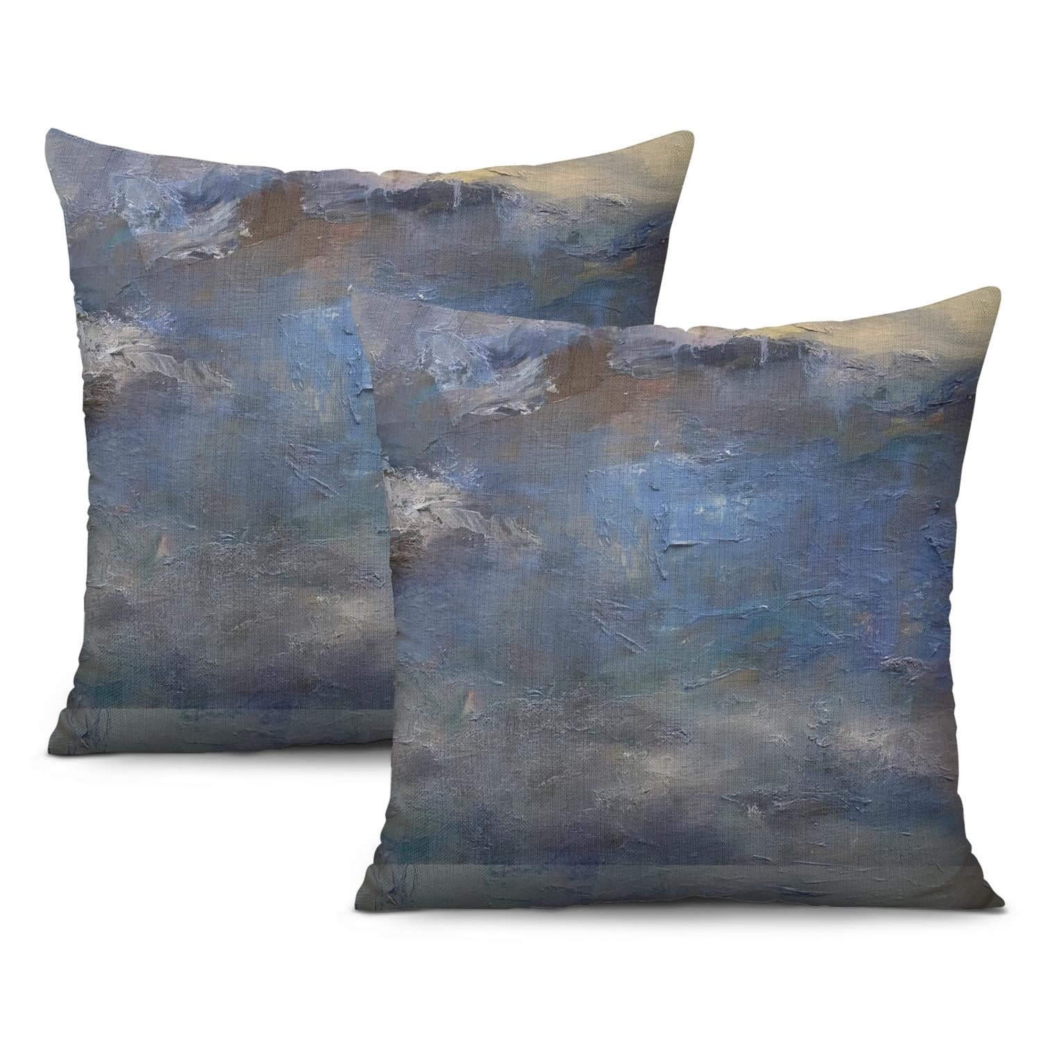 Inspiring Blue And Gray Pillows Images