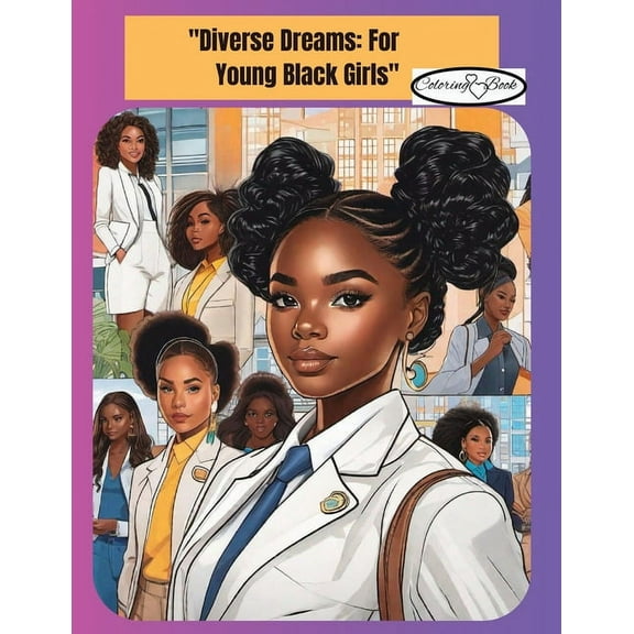 "Inspiring Black Girls to Shine" Coloring Book, (Paperback)