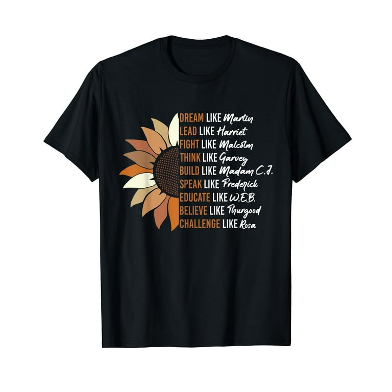Dream Like Martin Inspirational Black History T-Shirt Dream Like Martin Inspirational Black History T-Shirt