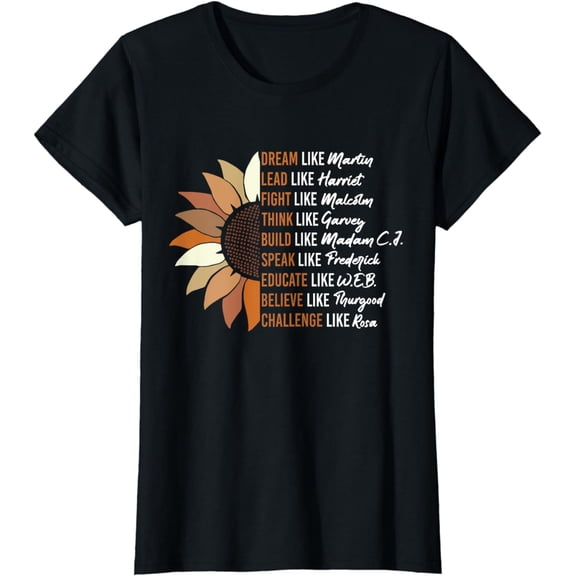 Inspiring Black Leader Black History Month Dream Like Martin T-Shirt