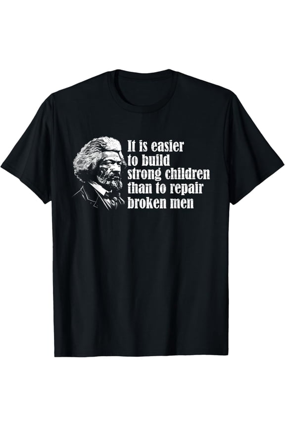 Inspiring Black Leader Quote Vintage Frederick Douglass T-Shirt Design Preview Only