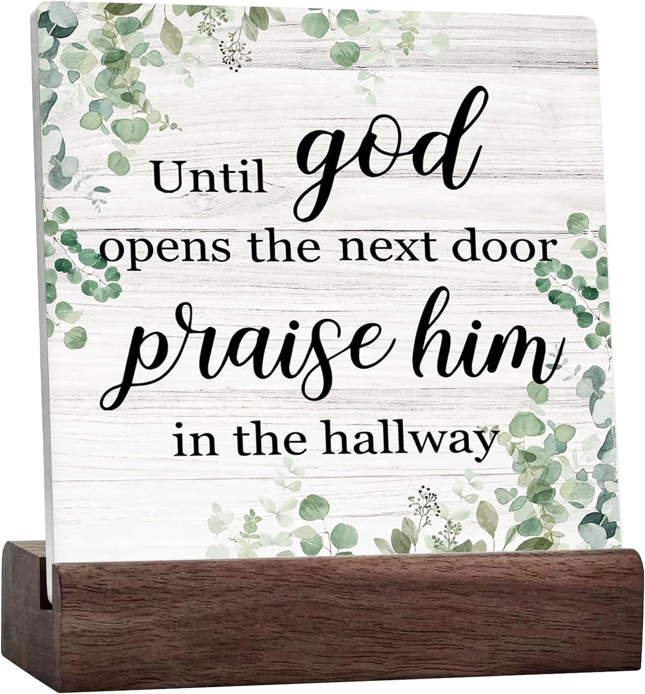 Inspiring Christian Bible Scripture Ceramic Desk Sign Desk Decor ...