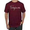 thumbnail image 1 of Inspiring Christian Quote Forgive Inspirational/Christian Men's Graphic T-Shirt, Maroon, 4XL, 1 of 3