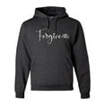 thumbnail image 1 of Inspiring Christian Quote Forgive Inspirational/Christian Unisex Graphic Hoodie Sweatshirt, Heather Black, Large, 1 of 3