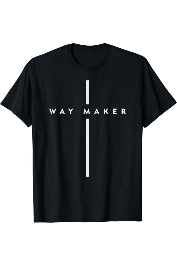 Inspiring Christian Waymaker Cross Faith Design T-Shirt Perfect Spiritual Gift