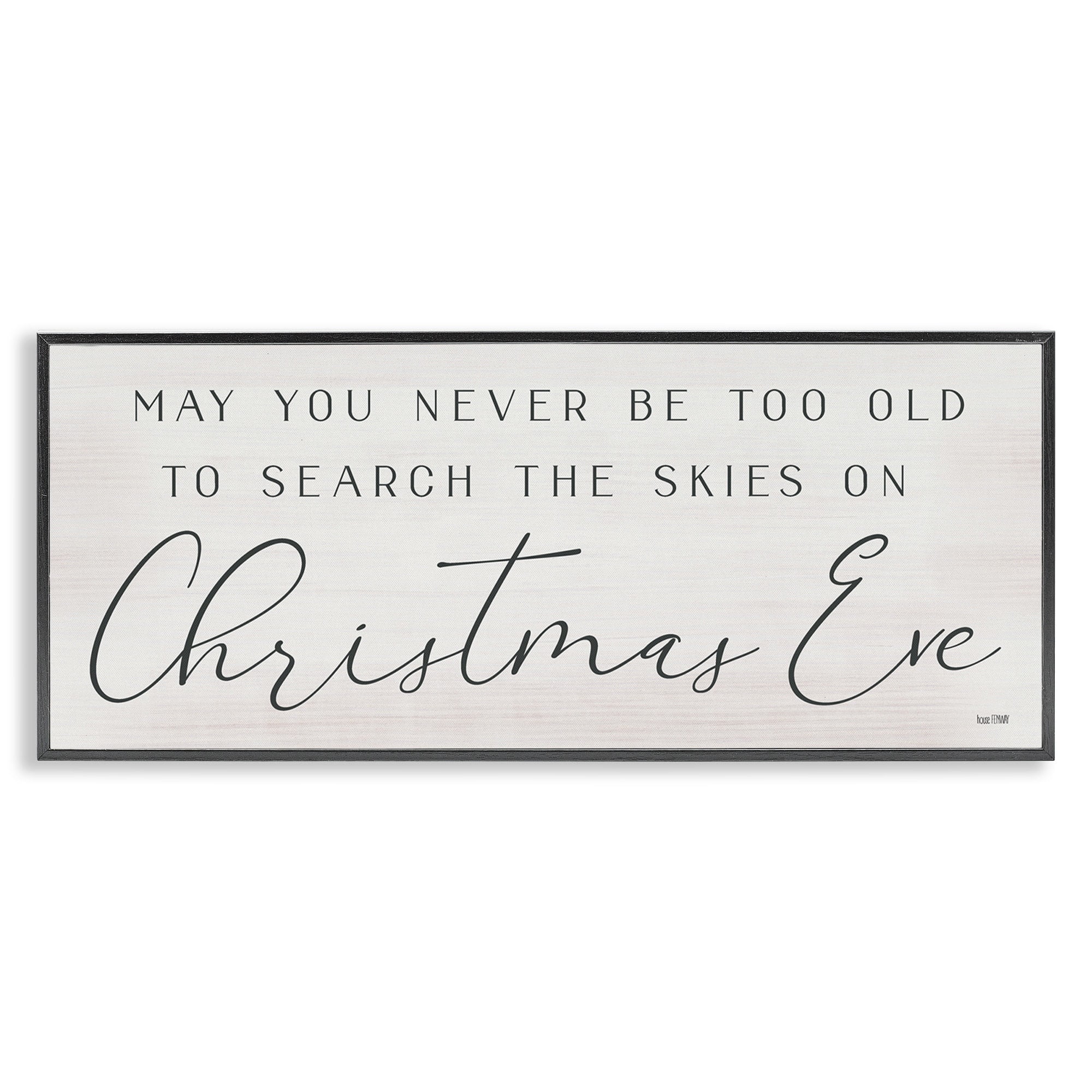 Inspiring Christmas Eve Typography Sentiment Script Inspirational Graphic Art Framed Art Print Wall Art