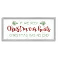 thumbnail image 1 of Inspiring Christmas Typography Quote Rustic Floral Motif Inspirational Graphic Art Framed Art Print Wall Art, 1 of 5