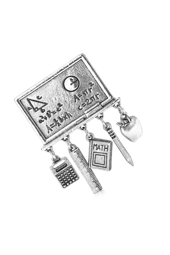 Inspiring Compasses Themed Brooch Pin Alloy for Back to School Motivation
