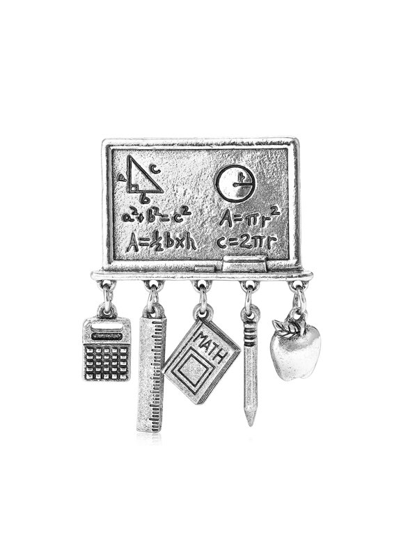 Inspiring Compasses Themed Brooch Pin Alloy for Back to School Motivation