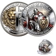 thumbnail image 1 of Inspiring Double Sided Memorial Coin for Collectors, Nostalgic Commemorative Token & Religious Art featuring 1.6 Inch Design for Coin Enthusiasts, 1 of 5
