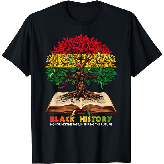 Inspiring Heritage Tree Design T-Shirt Honoring Past Inspiring Future