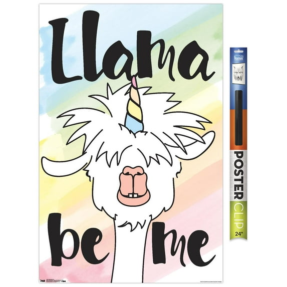 Inspiring Llama - Llama be me Wall Poster, 22.375" x 34"