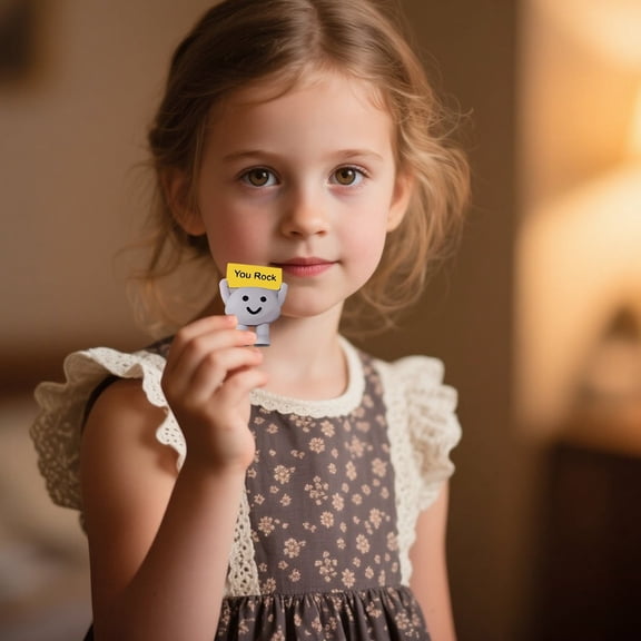 Inspiring Mini Rock Desktop Ornament Decorative Sculpture for Home and - Unique Motivational for Desk and Shelf