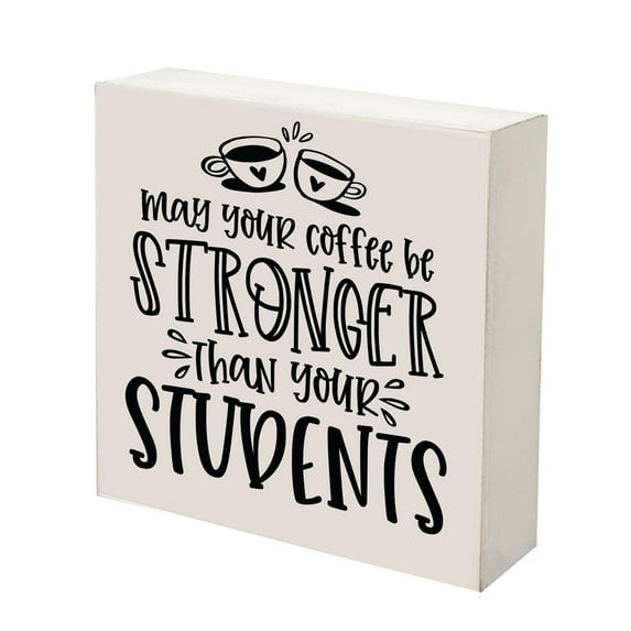 Inspiring Modern Framed Shadow Box 10x10 May Your Coffee