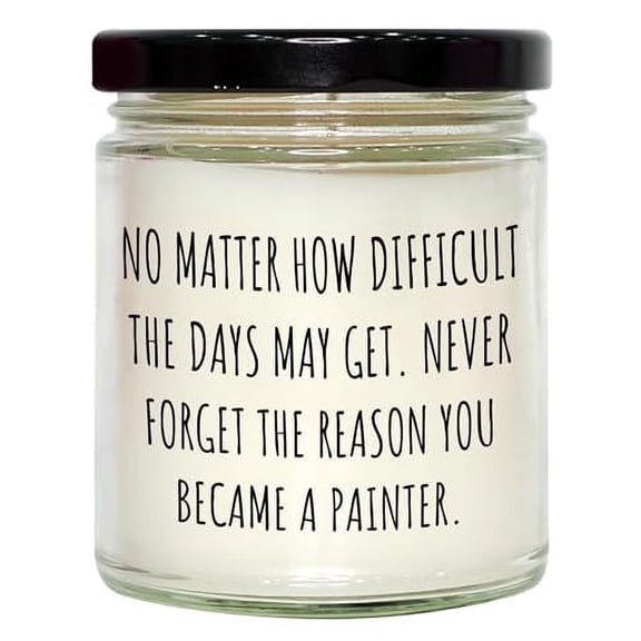 Inspiring Painter Gifts from Friends for The Holidays - 9oz Vanilla Soy Candle