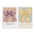 thumbnail image 1 of Stupell Industries Inspiring Phrases with Ribbons 2 Piece Canvas Wall Art Set, design by Courtney Haley, 24 x 16, 1 of 7