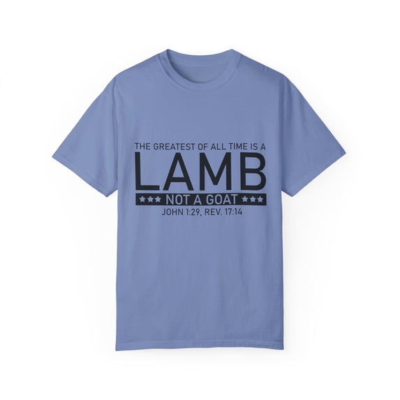Inspiring Prideful Renewed Christianity John Devotee Lamb Inspirational Religious Enthusiasts Vintage Pastor Unisex Garment-Dyed T-shirt