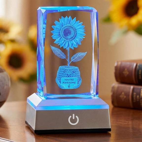 Inspiring gifts suitable for women, Sunflowers Flower Night Lamp,Rechargeable Cordless Touch Table Lamp,Festival Restaurant Bedroom Bar Coffee Shop Birthday Gifts for Women Mom