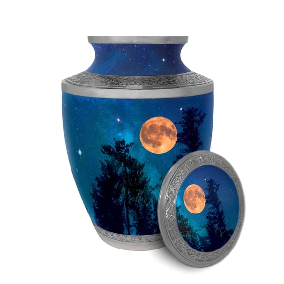 Inspiro, LLC Starry Skies In Pine Trees High Quality Alloy L Cremation Urns