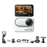 Insta 360 GO 3S White 64GB Tiny Mighty 4K Action Vlogging Camera + 50-in-1 Accessory Kit