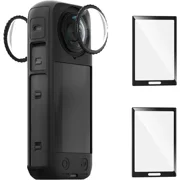 Insta 360 X4 Premium Glass Lens Guard Set Screen Protector for Insta360 X4 X 4 9H Hard Tempered Glass Film Anti-Scratch [Bubble Free]