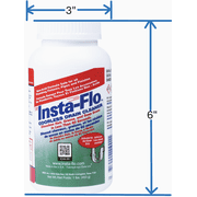 Insta-Flo Crystal Drain Cleaner - Pack of 12   Standard US Plumbing Rough-In, Drop-In Replacement