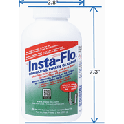 Insta-Flo Crystal Drain Cleaner - Single Pack   Standard US Plumbing Rough-In, Drop-In Replacement