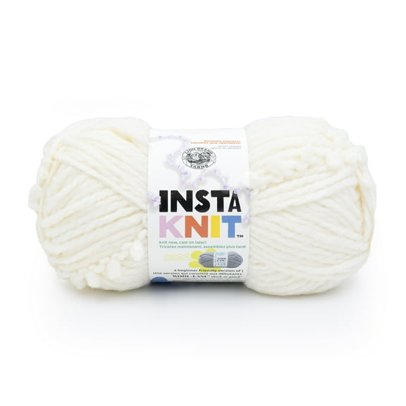 Lion Brand Instaknit Super Bulky Acrylic Yarn, Creme De La Creme, 7.9oz/225g