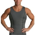 thumbnail image 1 of Insta Slim Active Compression Contrast Stitching Muscle Tank MA0221, 1 of 13