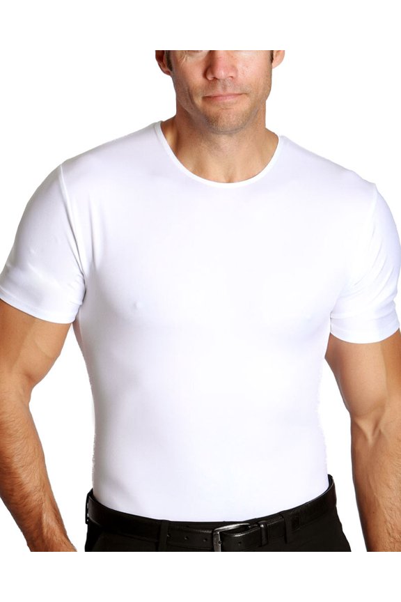 Insta Slim Mens Compression Crew Neck, Athletic Short Sleeve T-Shirt TS0001
