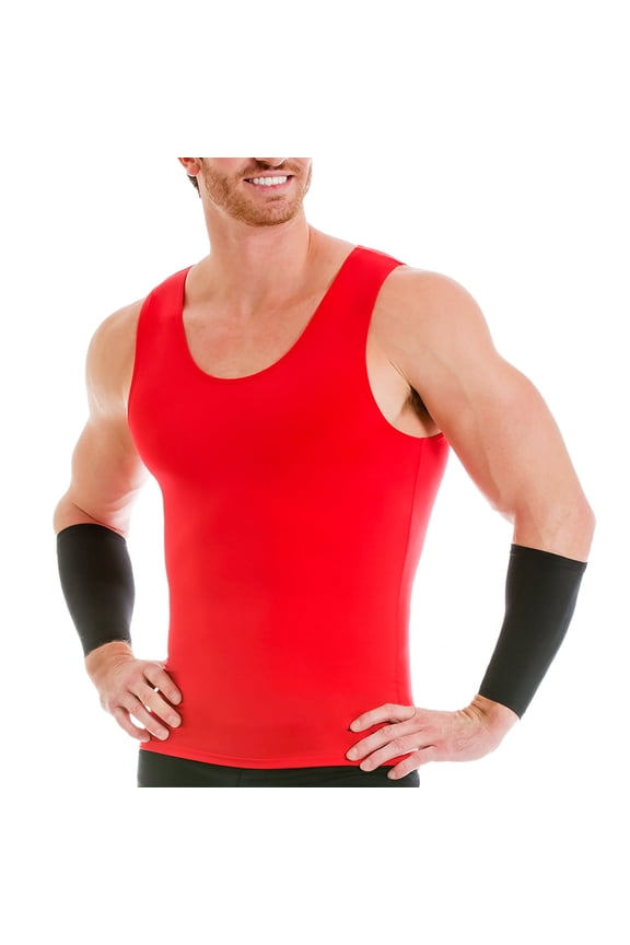 Insta Slim Mens Activewear Compression Muscle Tank, Athletic Sleeveless Top MA0001