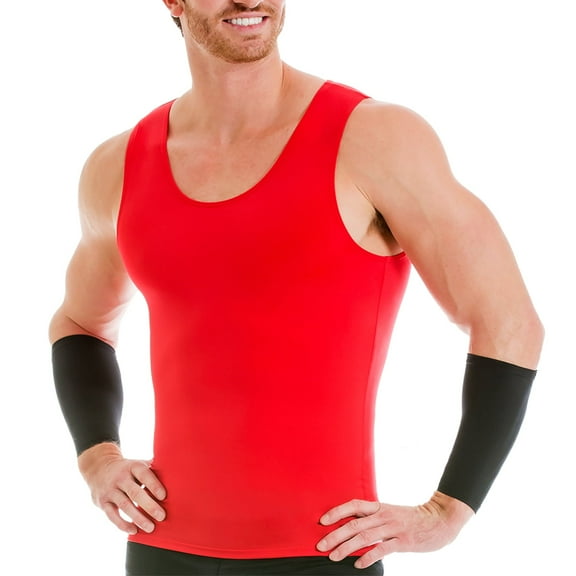 Insta Slim Mens Activewear Compression Muscle Tank, Athletic Sleeveless Top MA0001