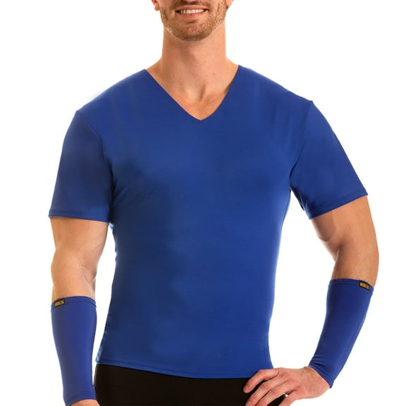 Insta Slim  Pro Men's Active Wear Compression V-neck T-shirt