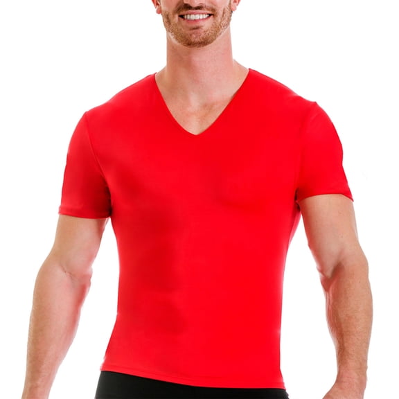 Insta Slim  Pro Men's Active Wear Compression V-neck T-shirt