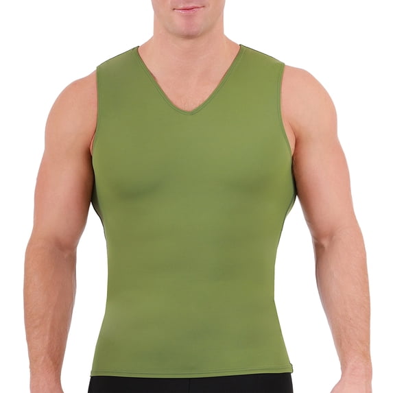 Insta Slim Medium Compression Sleeveless V-Neck Tank 2VAT0N1