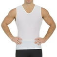thumbnail image 1 of Men's Insta Slim 180VS00N1 Power Mesh Compression Sleeveless V-Neck Tank (White L), 1 of 10