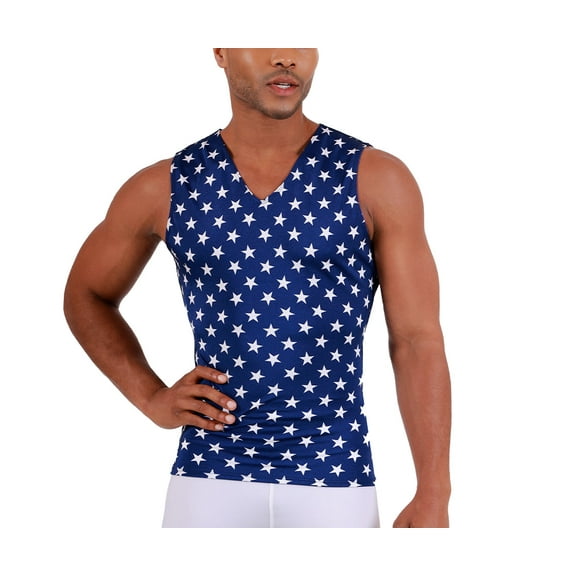 Insta Slim Stars Activewear Sleeveless V- Neck 4VAT0N1