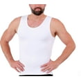 thumbnail image 1 of Insta Slim - Made in USA - Medium Compression Activewear Tank-Top for Men. Tummy Control Slimming Shapewear Body-Shaper for Beer Belly, Love Handles & Back Support (White, 6X), 1 of 22