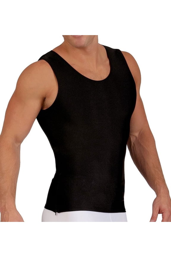 Insta Slim Compression Sleeveless Muscle Tank with Zipper MS00Z1