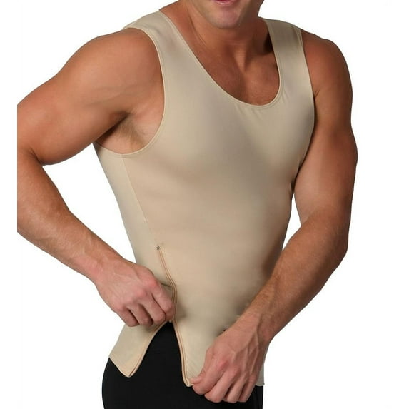 Insta Slim Compression Sleeveless Muscle Tank with Zipper MS00Z1