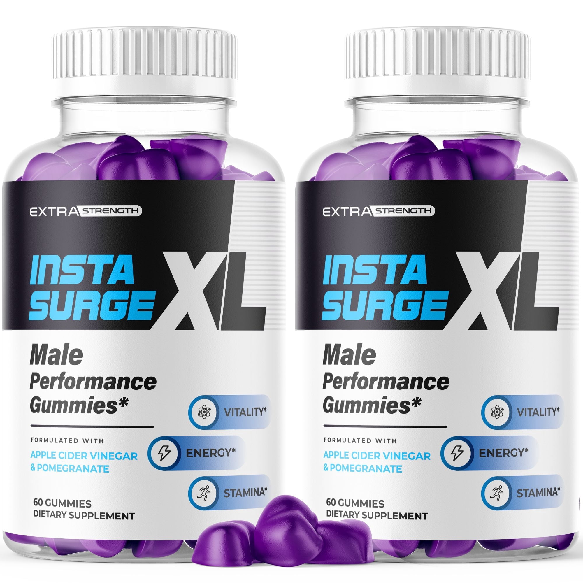 Insta Surge XL Gummies Advanced Formula All Natural Vitamin Supplement InstaSurge XL 120 Gummies