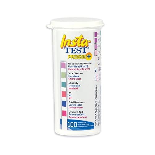 LaMotte Insta-Test PRO 600 Plus - Free Chlorine, Bromine, Total Chlorine, Alkalinity, pH, Total Hardness, Cyanuric Acid - 100 Strips